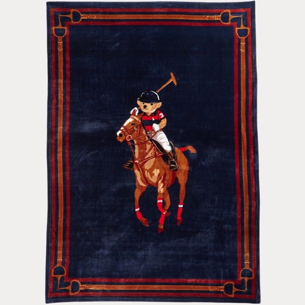 COPY - Ralph Lauren rugby riding bear blanket